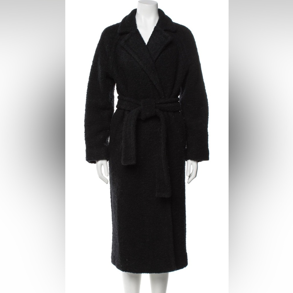 Ganni Black Tie Coat